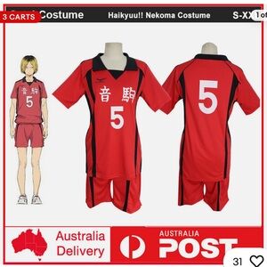 Haikyuu!! Nekoma High School NO.5 Kenma Kozume Team Jerseys Cosplay Costum